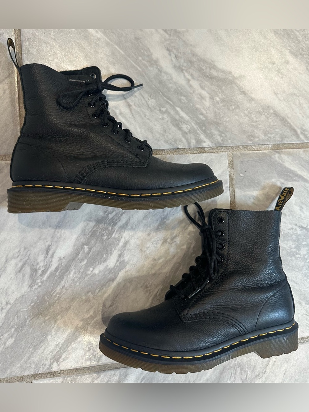 Dr.Martens Womens 1460 Pascal Black Boots Size 8 US / 6 UK